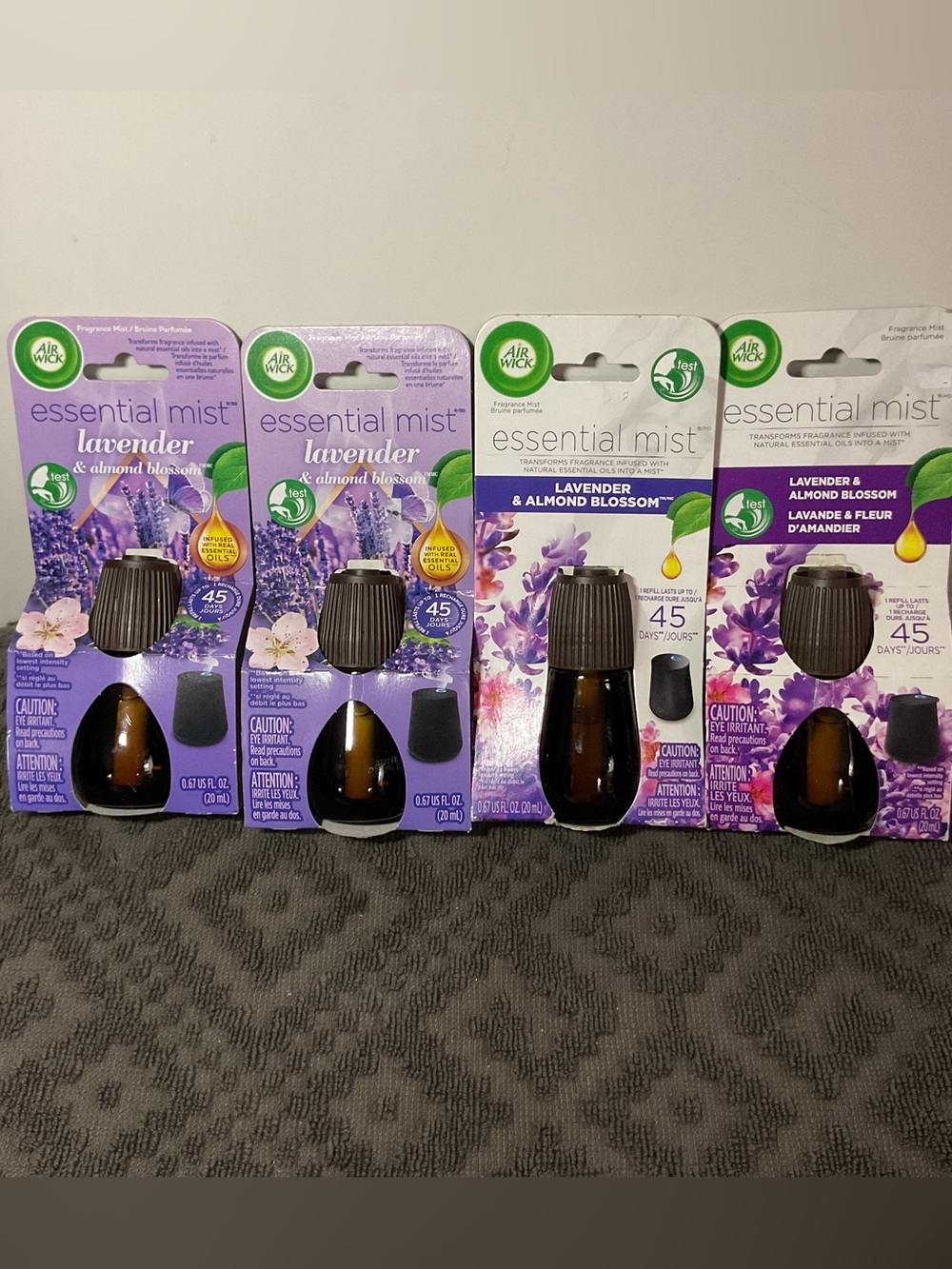 Air Wick Essential Mist Lavender & Almond Blossom Refill -4 count